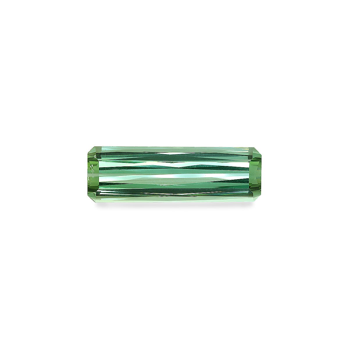 Green Tourmaline Rectangular Scissor Cut Cotton Green