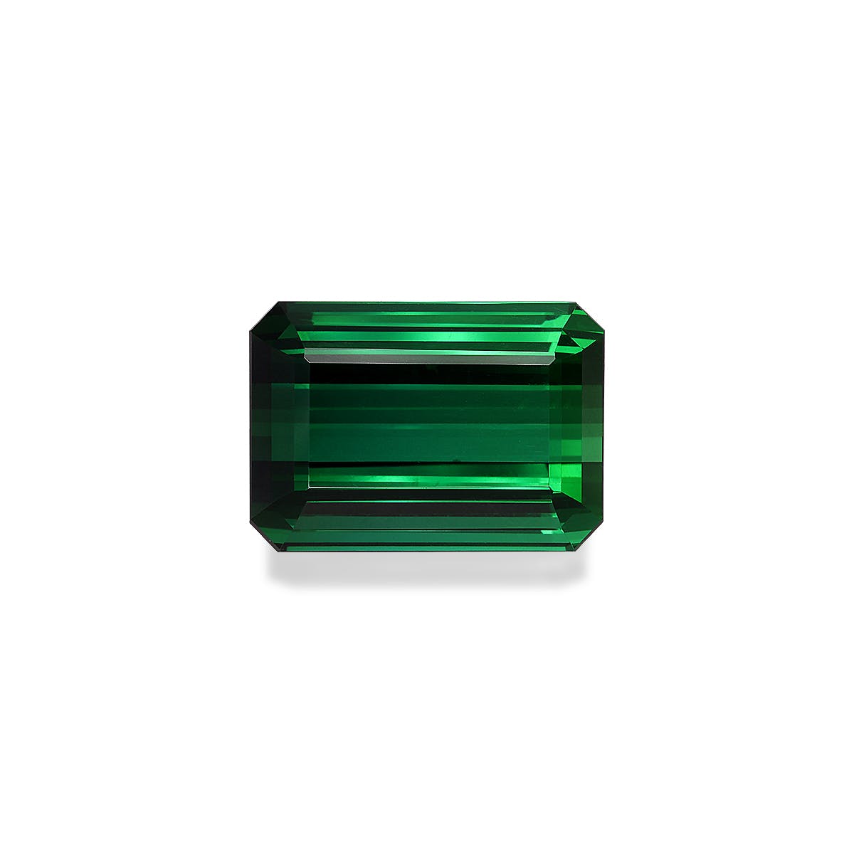 Green Tourmaline Rectangular Emerald Cut Green