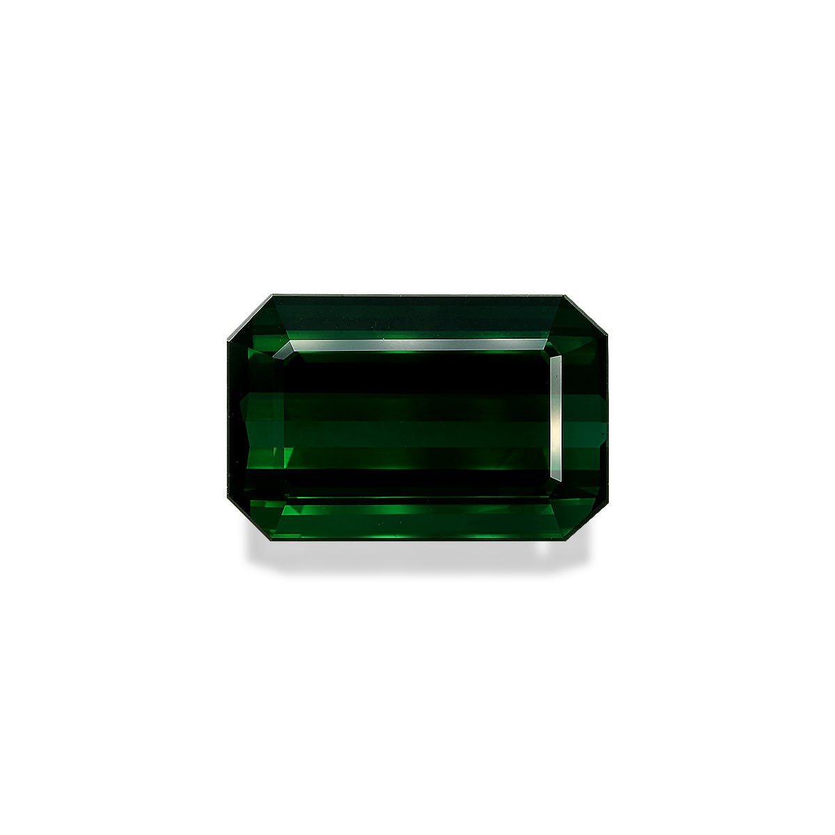 Green Tourmaline Rectangular Emerald Cut Basil Green