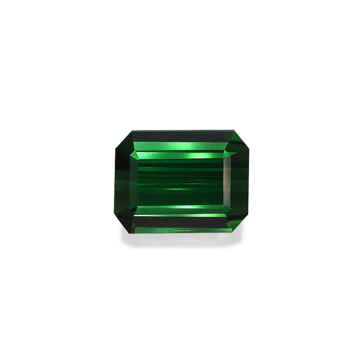 Green Tourmaline Rectangular Emerald Cut Basil Green