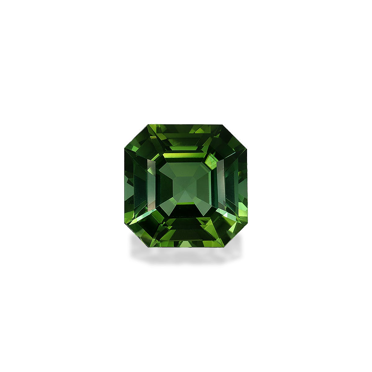 Green Tourmaline Rectangular Emerald Cut Green