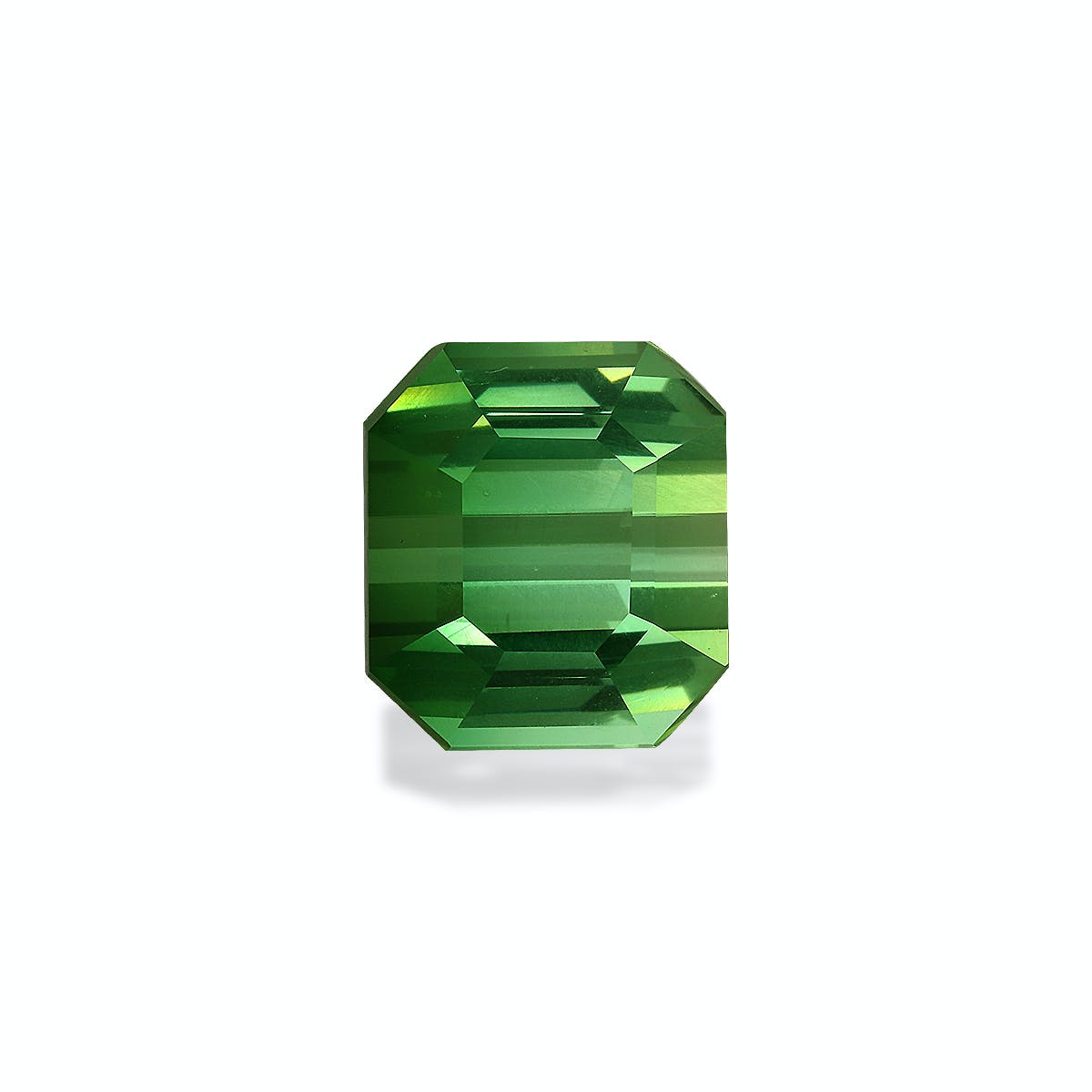 Green Tourmaline Rectangular Emerald Cut Green
