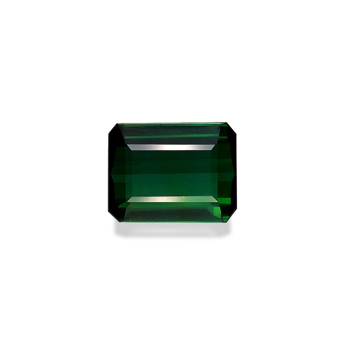 Green Tourmaline Rectangular Emerald Cut Green