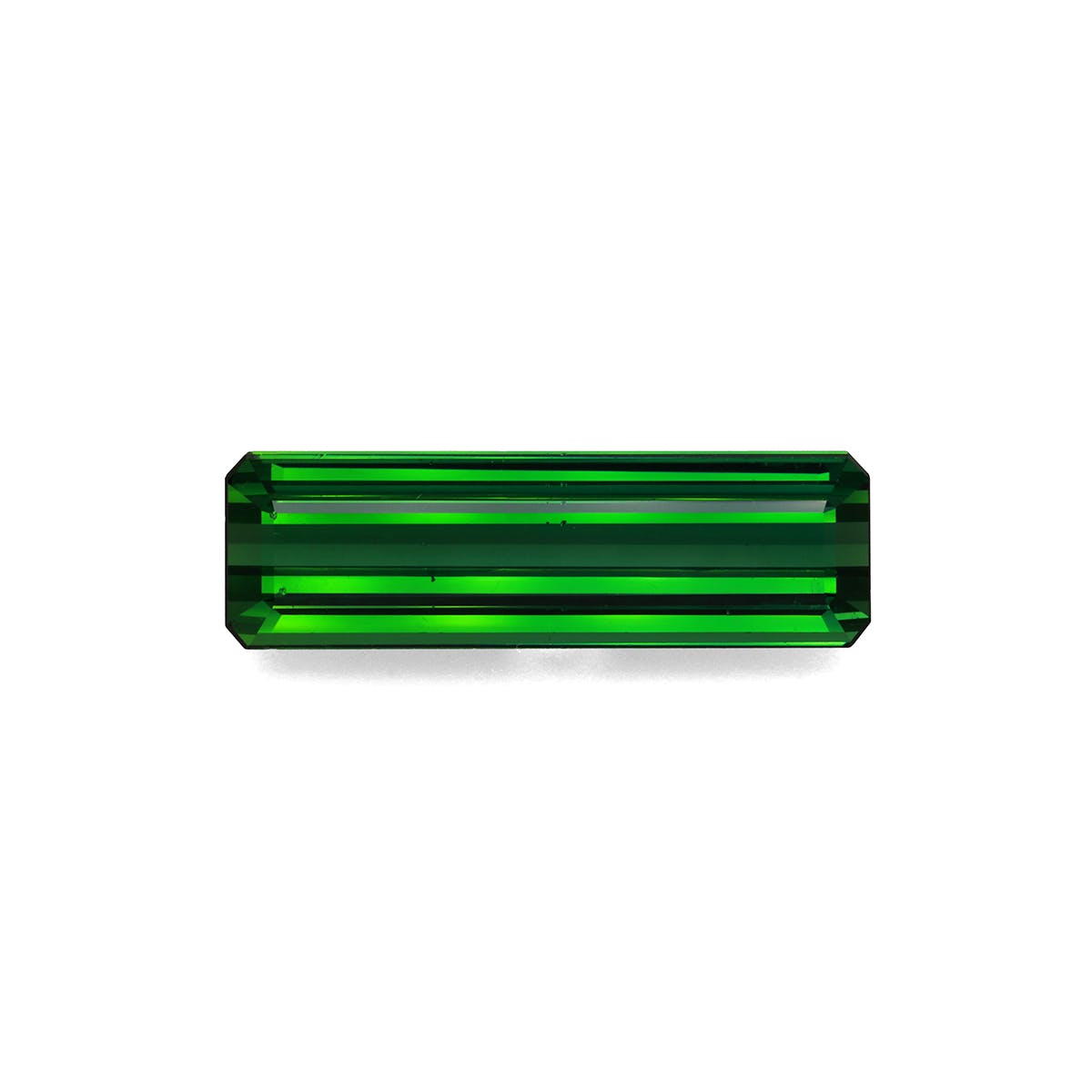 Green Tourmaline Rectangular Emerald Cut Green