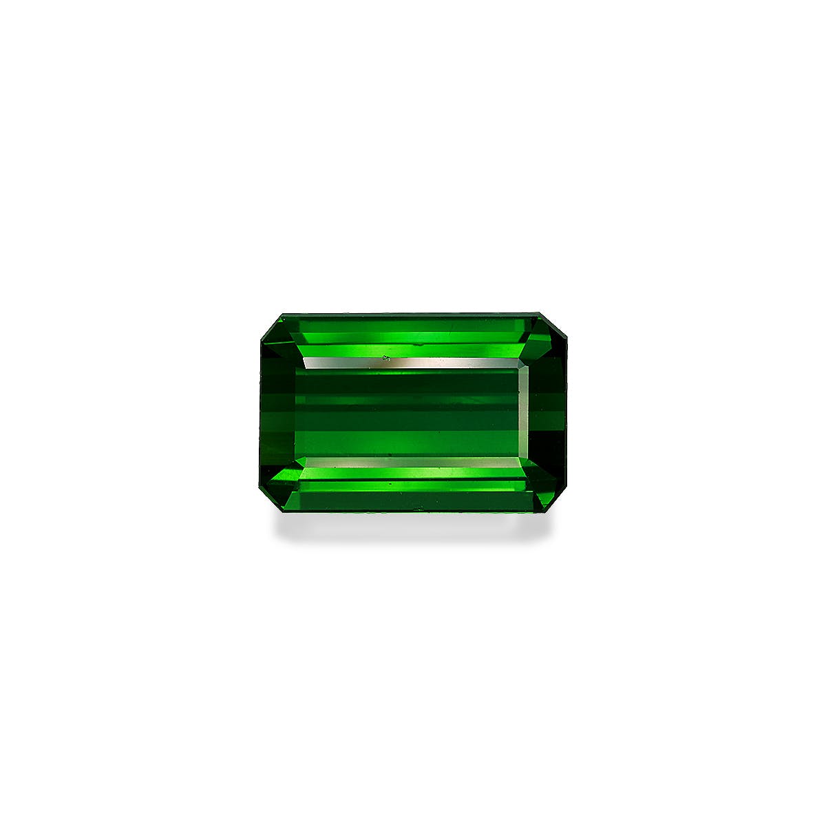 Green Tourmaline Rectangular Emerald Cut Basil Green