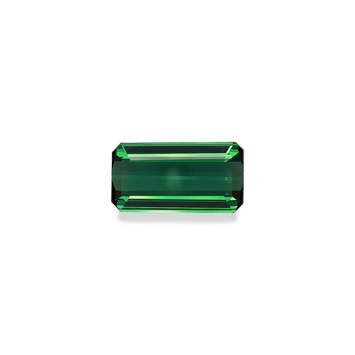 Green Tourmaline Rectangular Emerald Cut Green