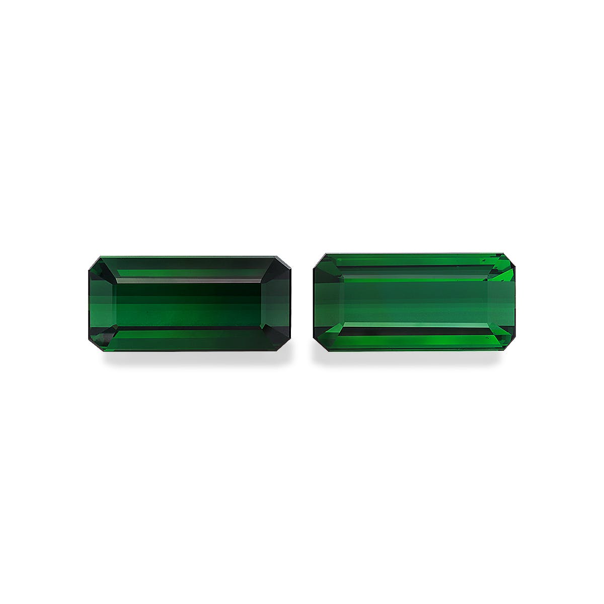 Green Tourmaline Rectangular Emerald Cut Basil Green