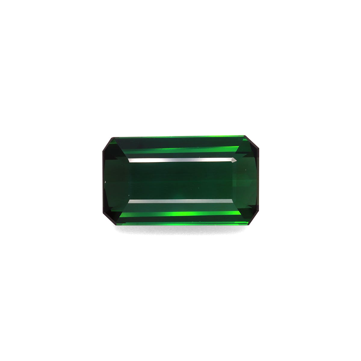 Green Tourmaline Rectangular Emerald Cut Basil Green