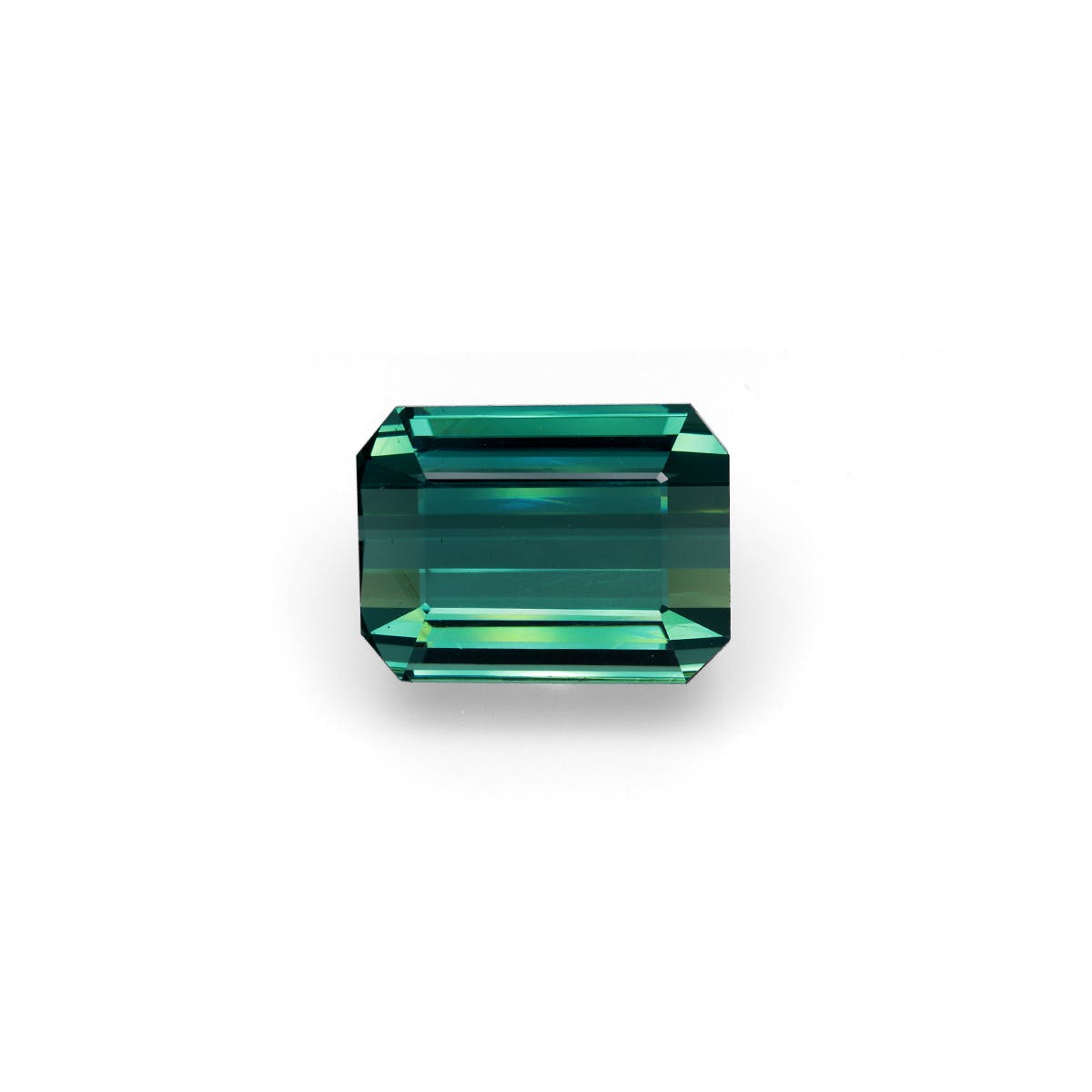 Blue Tourmaline Rectangular Emerald Cut Teal Blue