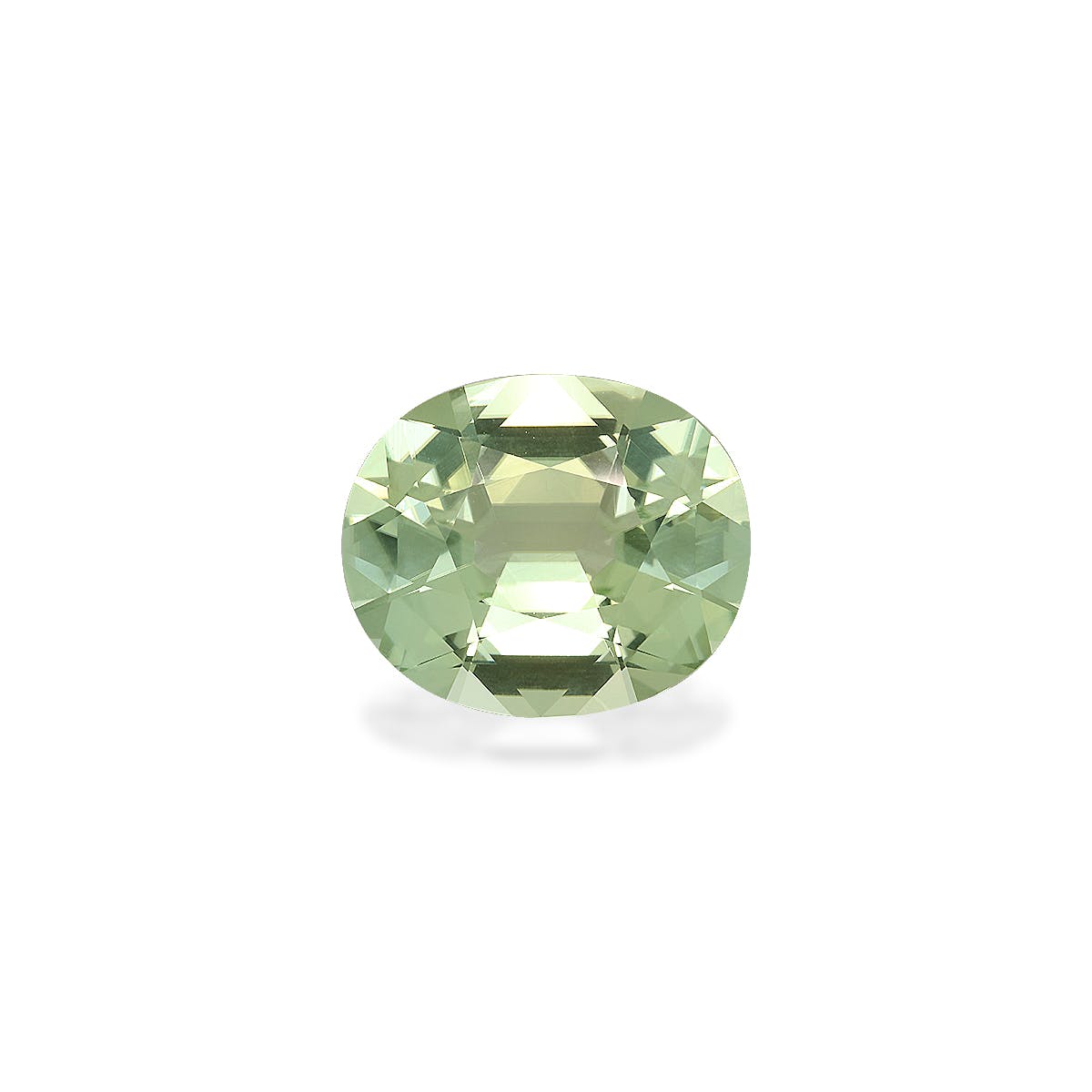 Green Tourmaline Oval Fine Step Cut Green