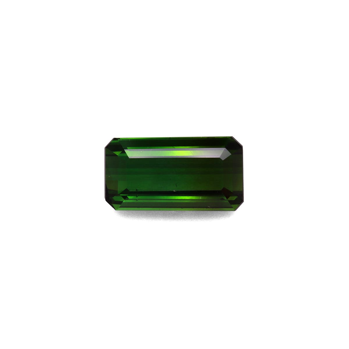 Green Tourmaline Rectangular Emerald Cut Basil Green