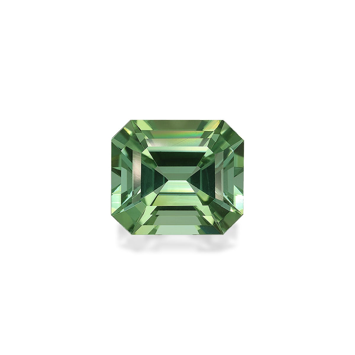 Green Tourmaline Cushion Fine Step Cut Mist Green