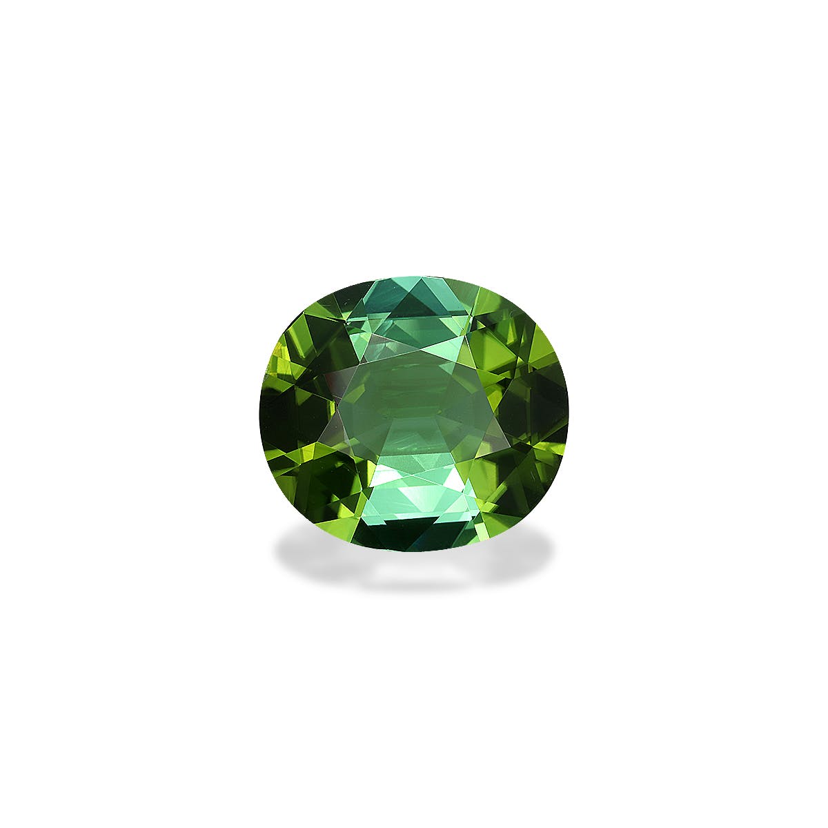 Green Tourmaline Oval Fine Step Cut Green