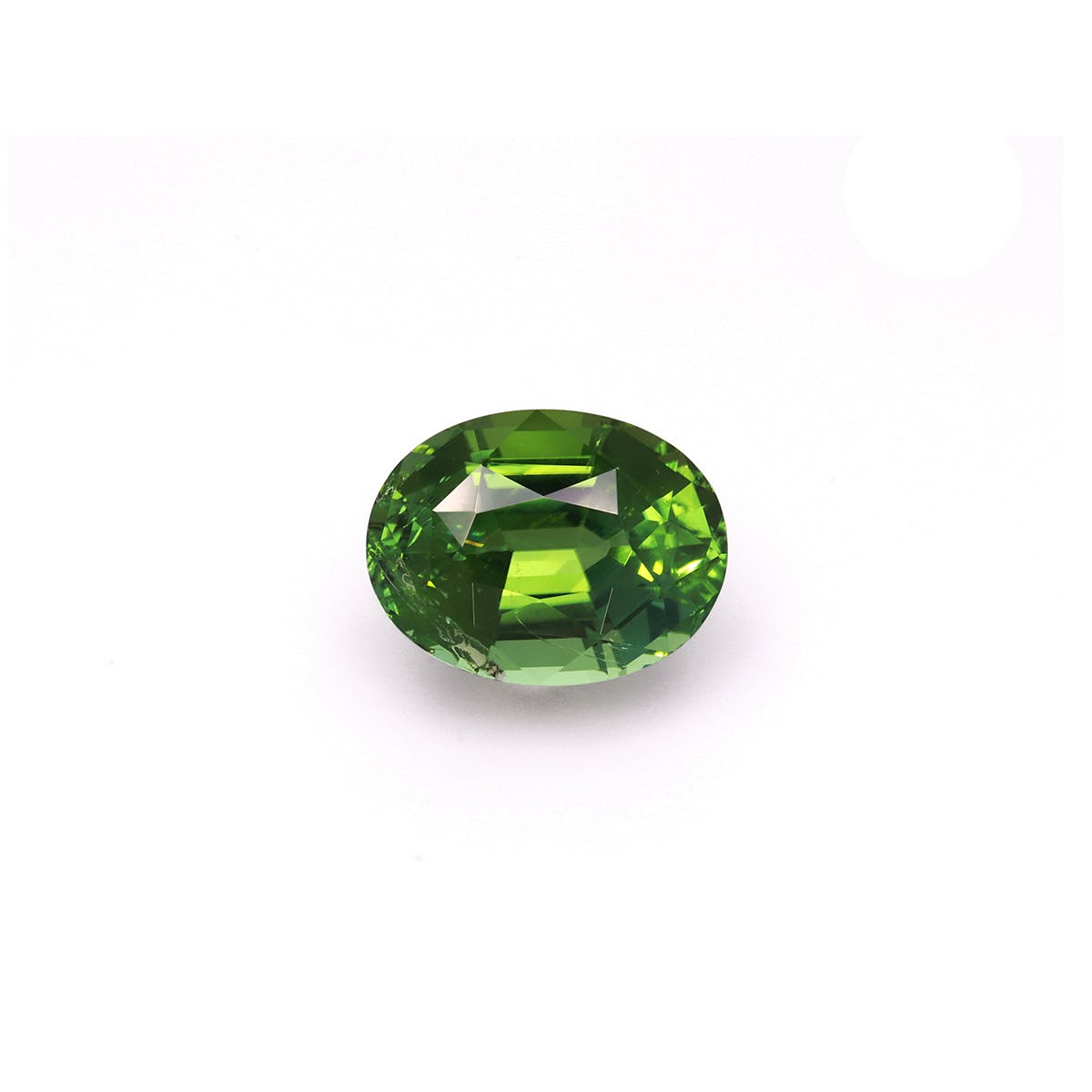 Green Tourmaline Oval Fine Step Cut Green