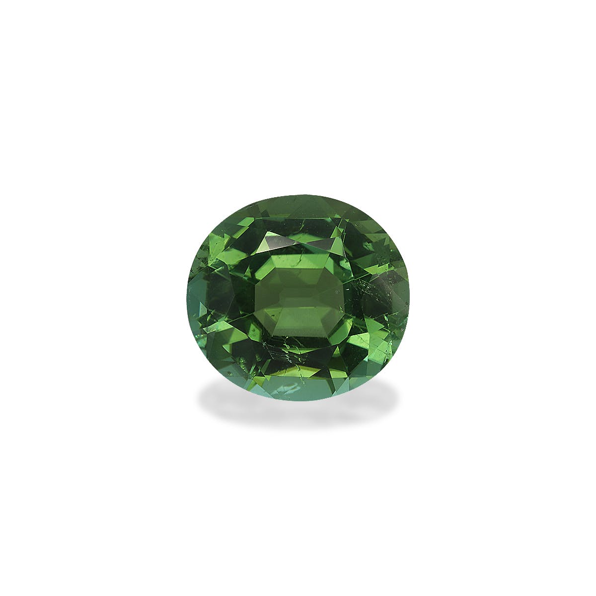 Green Tourmaline Oval Fine Step Cut Green