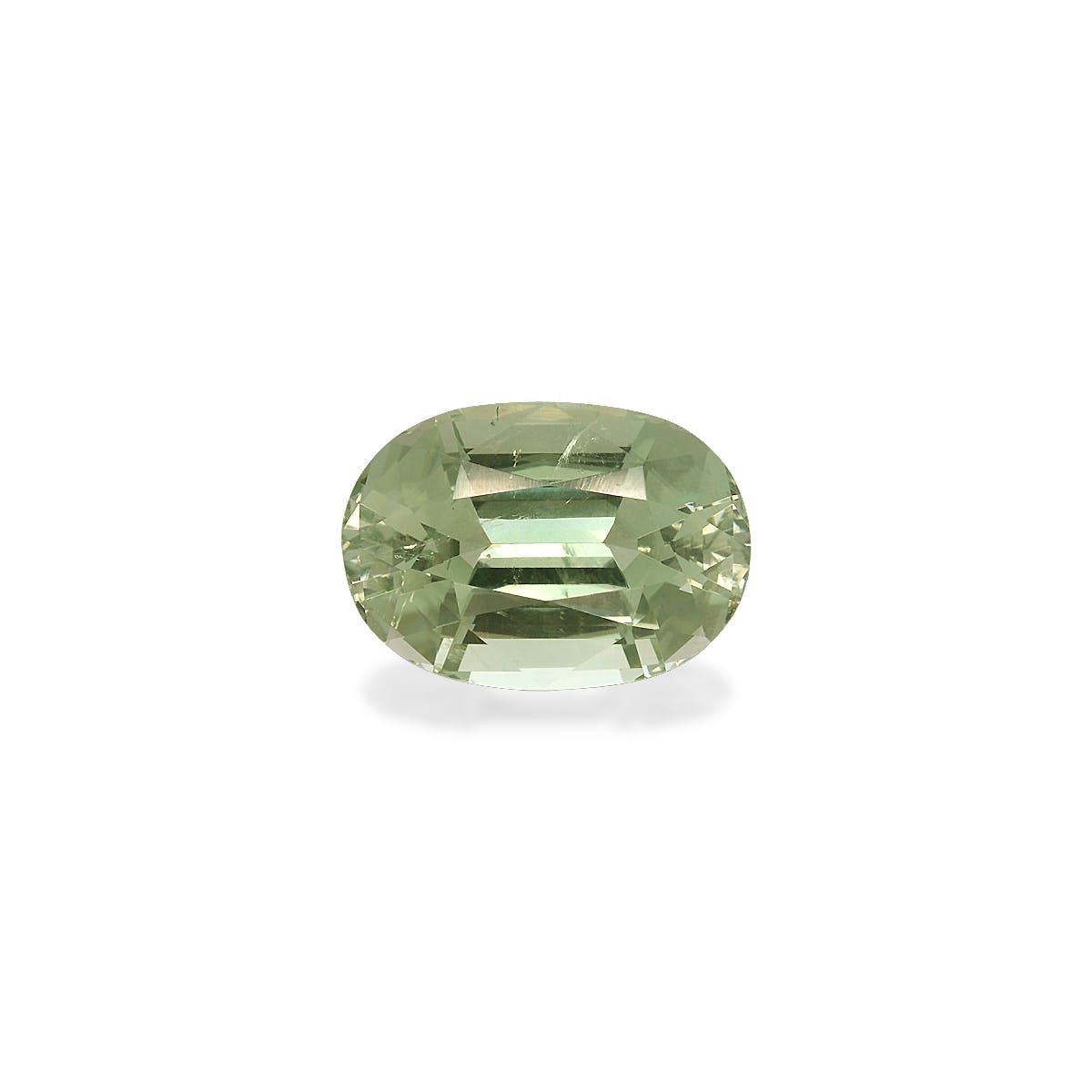 Green Tourmaline Oval Fine Step Cut Mist Green