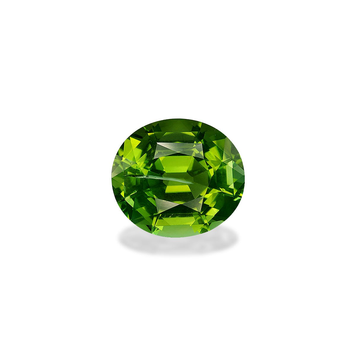 Green Tourmaline Oval Fine Step Cut Green