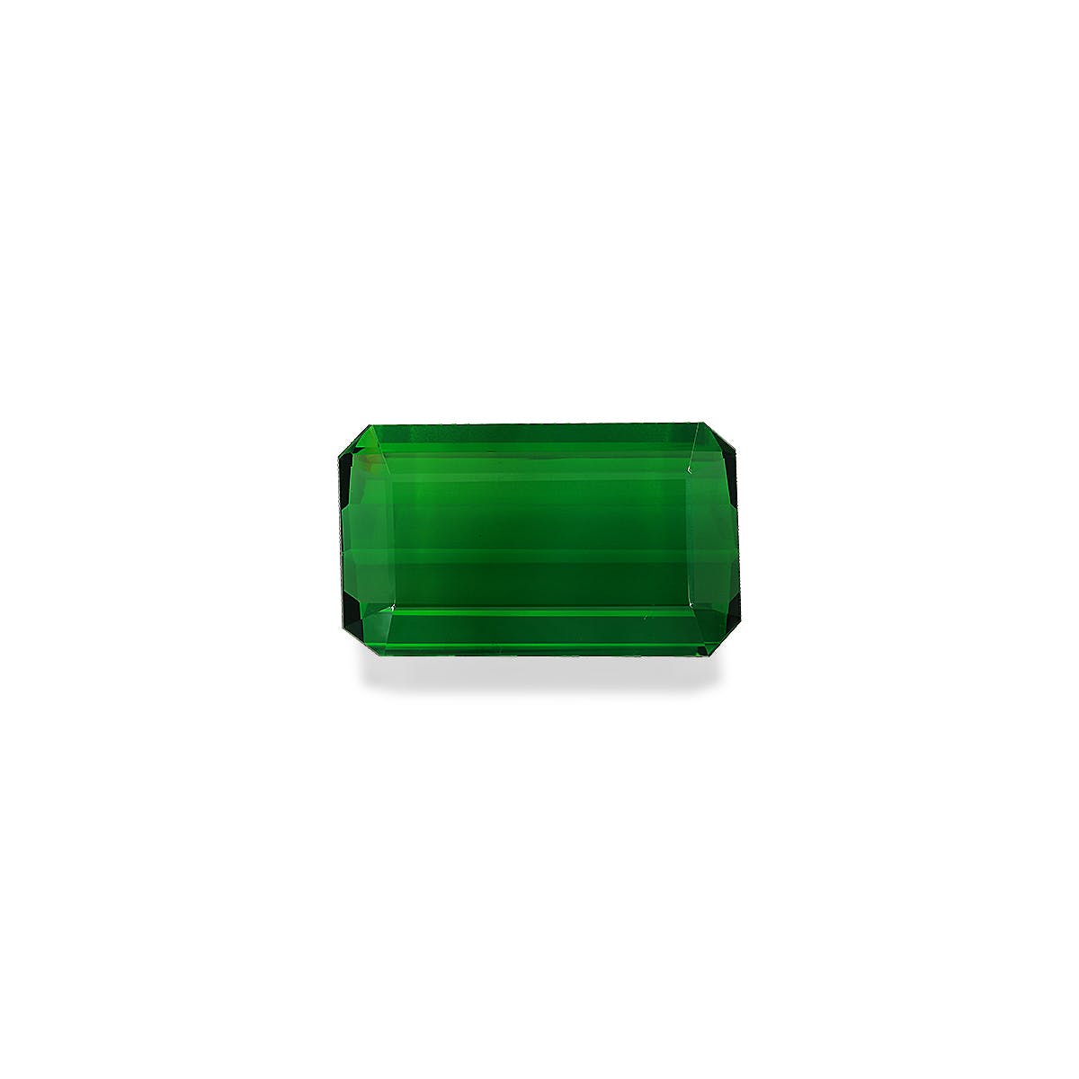 Green Tourmaline Rectangular Emerald Cut Green