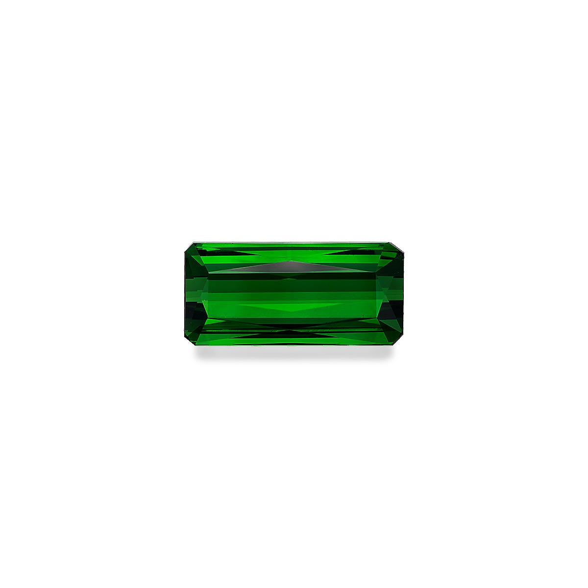 Green Tourmaline Rectangular Emerald Cut Green