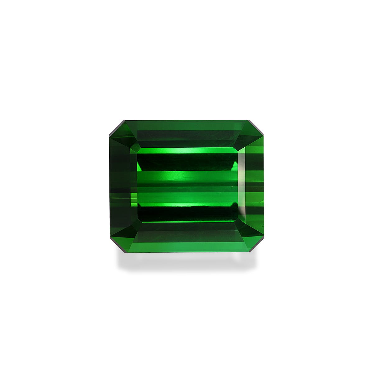 Green Tourmaline Rectangular Emerald Cut Green