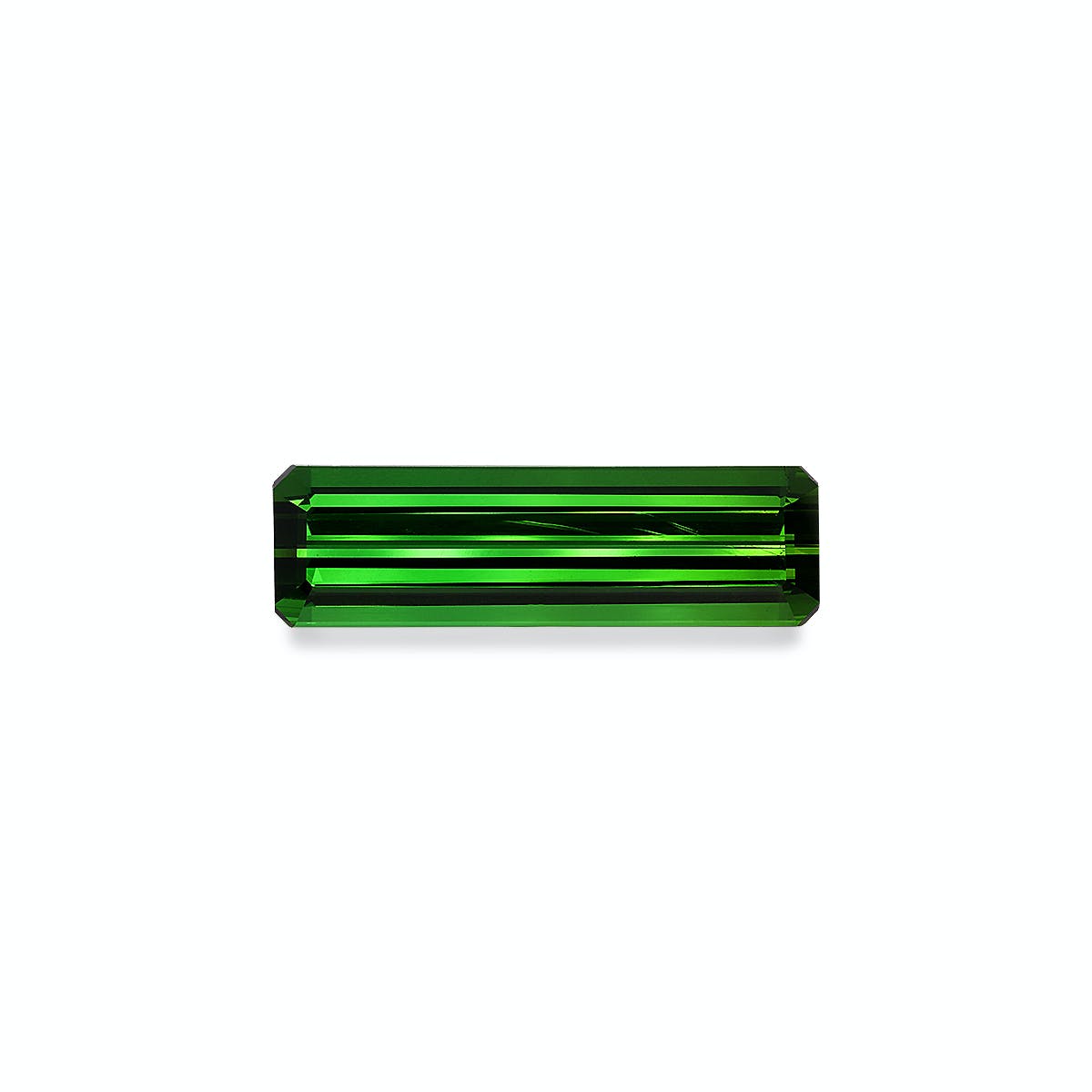 Green Tourmaline Rectangular Emerald Cut Moss Green