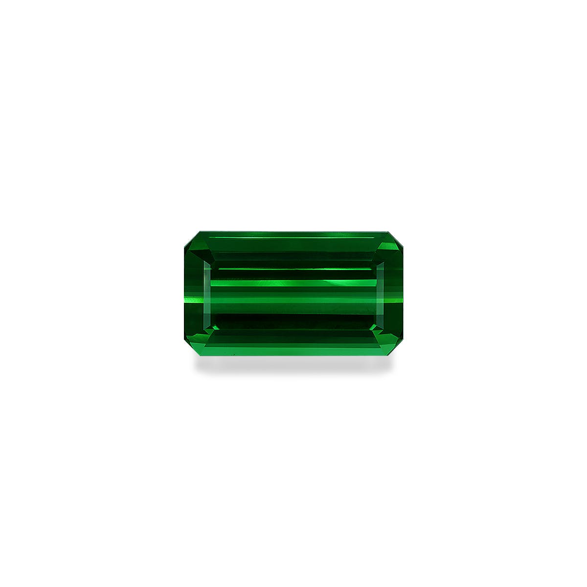 Green Tourmaline Rectangular Emerald Cut Green