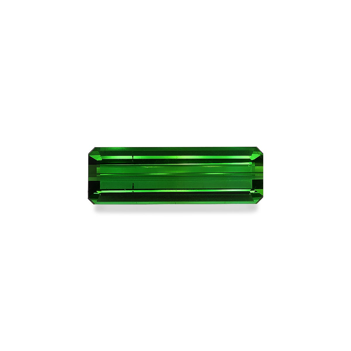 Green Tourmaline Rectangular Emerald Cut Green