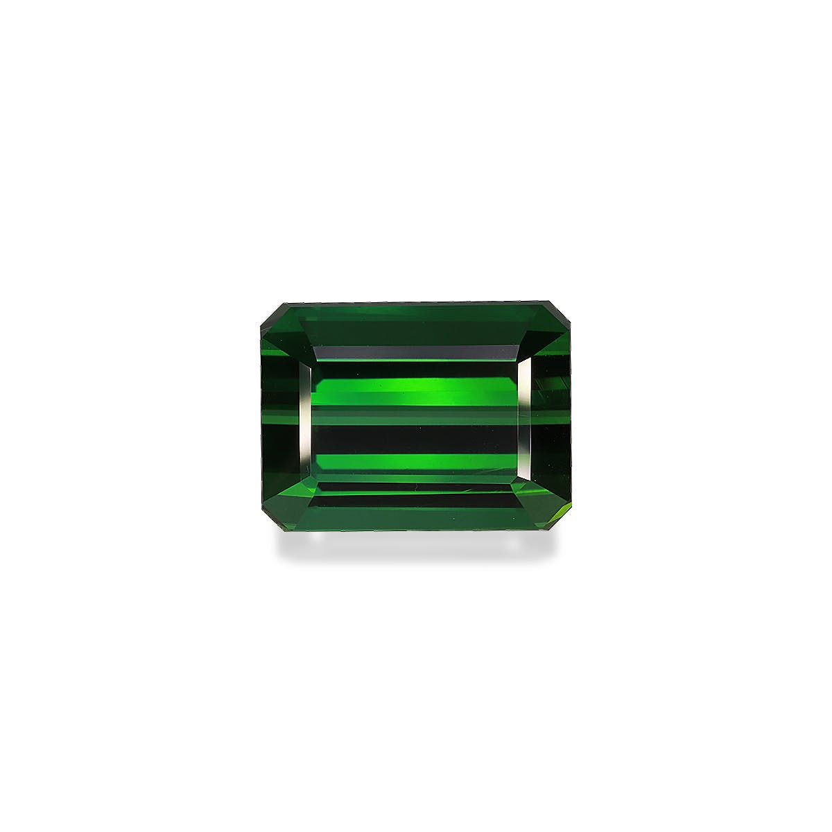 Green Tourmaline Rectangular Emerald Cut Green