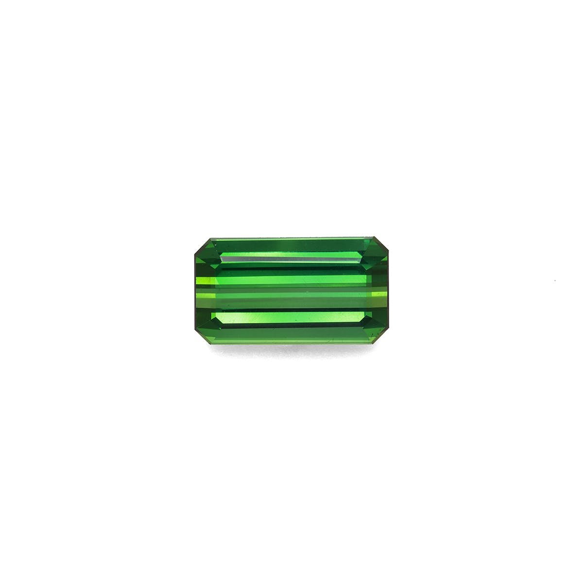 Green Tourmaline Rectangular Emerald Cut Green