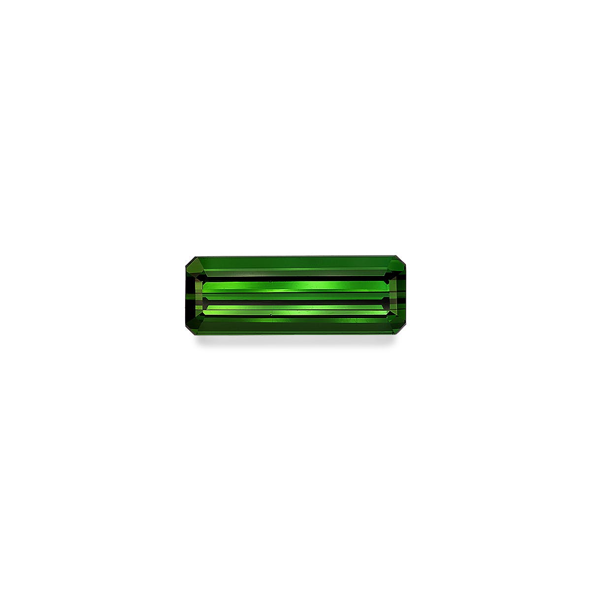 Green Tourmaline Rectangular Emerald Cut Moss Green