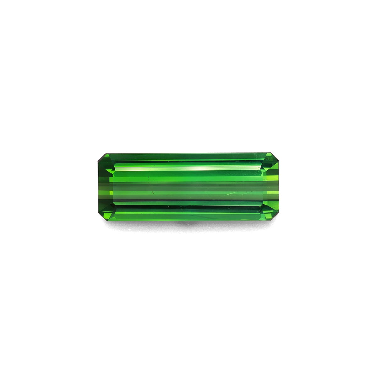 Green Tourmaline Rectangular Emerald Cut Green