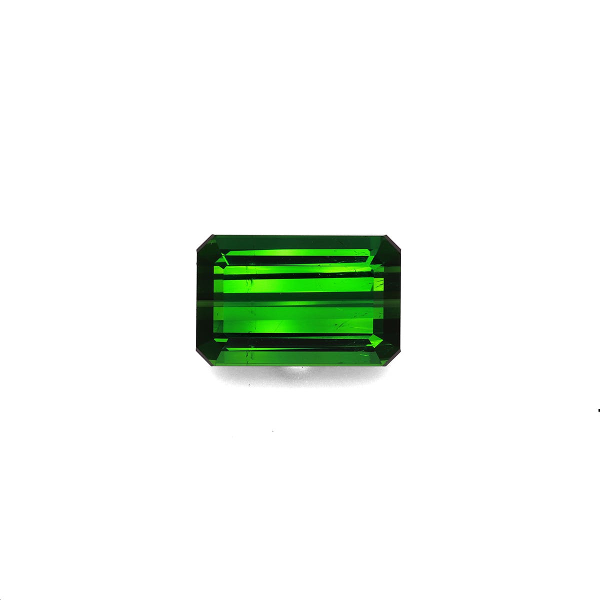 Green Tourmaline Rectangular Emerald Cut Green