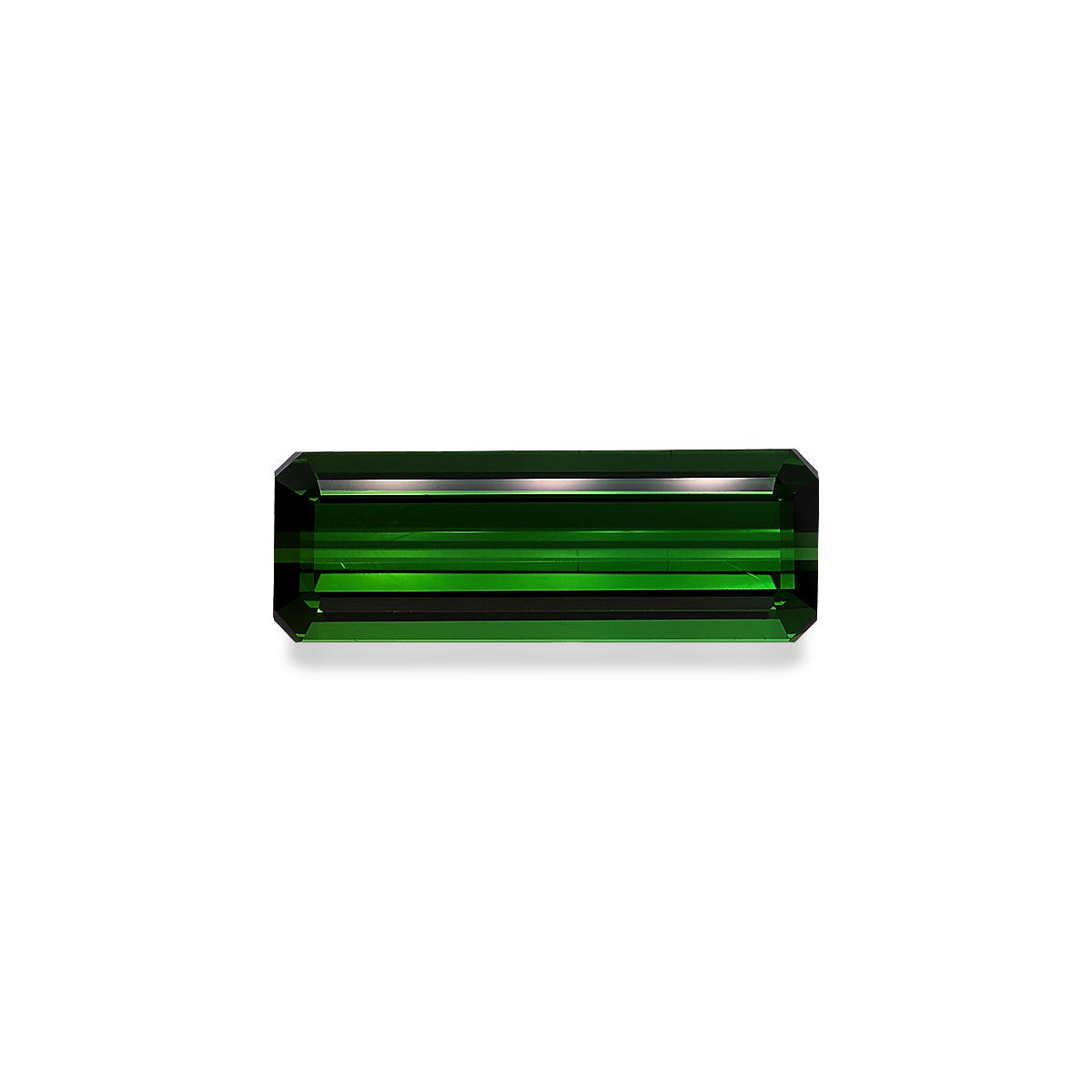 Green Tourmaline Rectangular Emerald Cut Moss Green