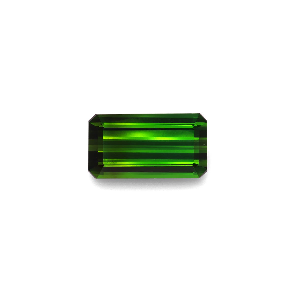 Green Tourmaline Rectangular Emerald Cut Moss Green