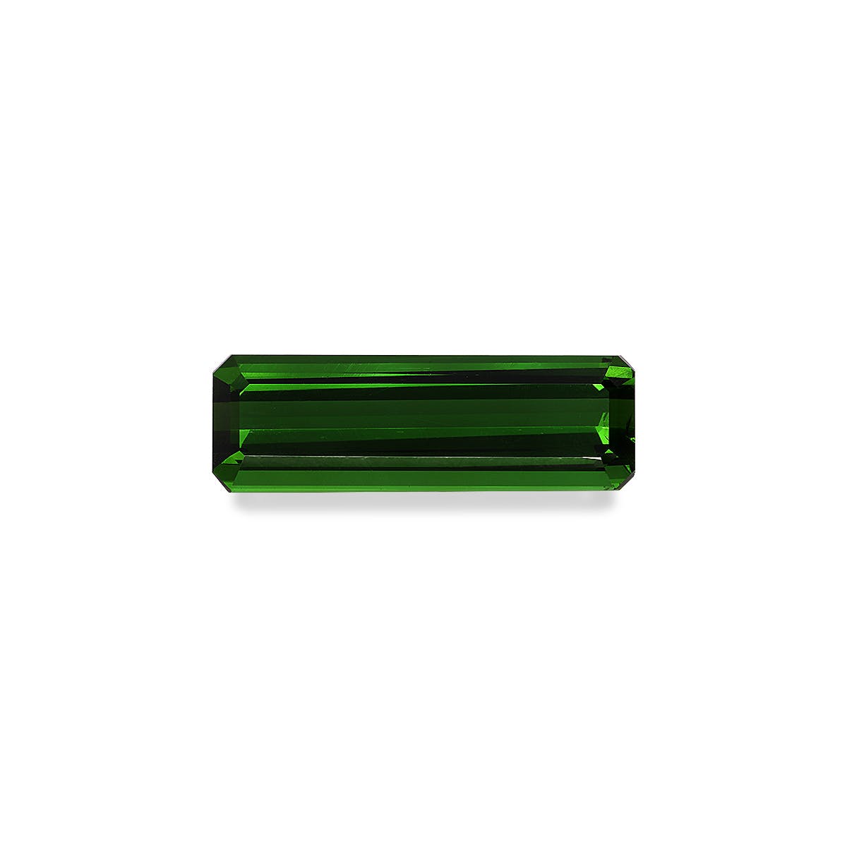 Green Tourmaline Rectangular Emerald Cut Moss Green