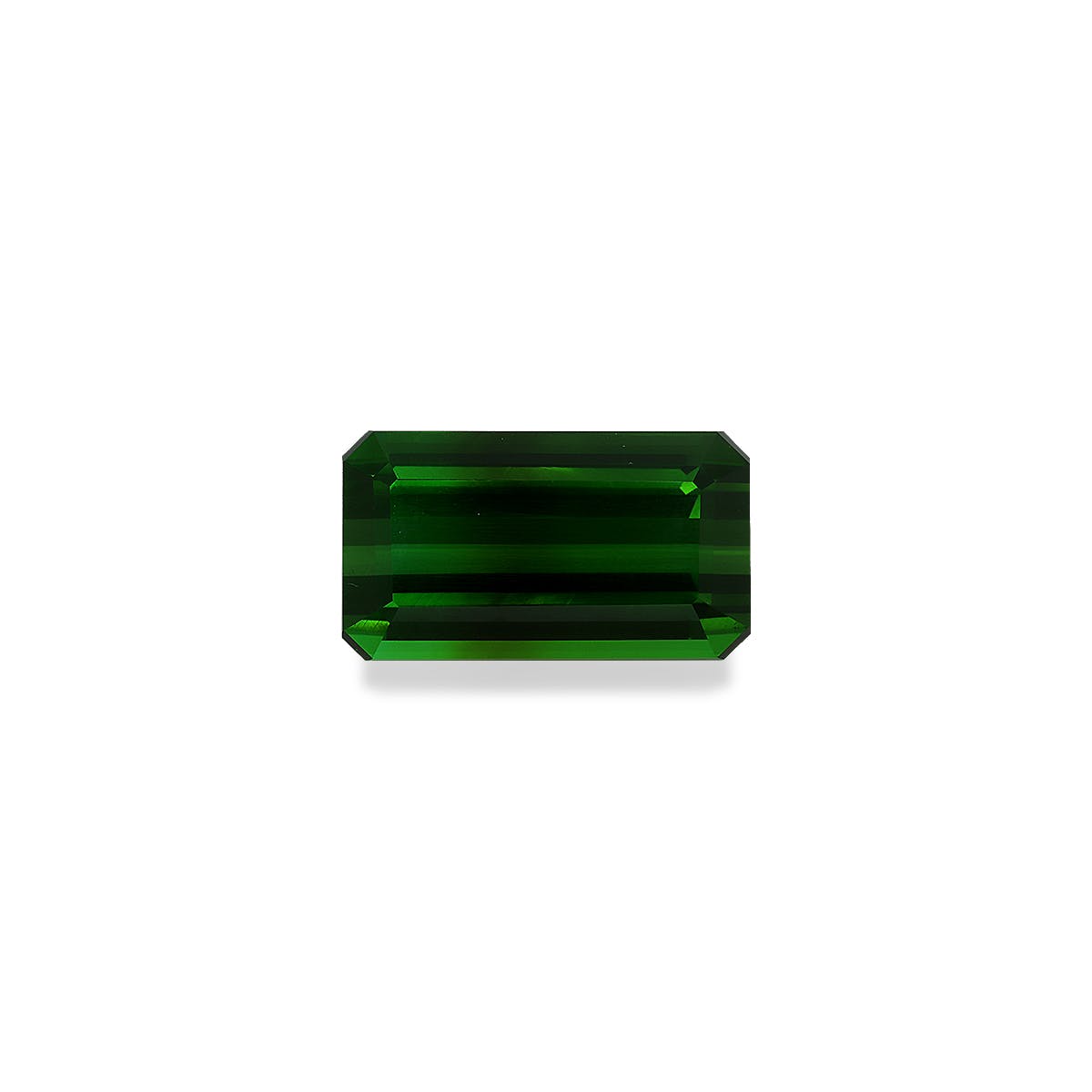 Green Tourmaline Rectangular Emerald Cut Moss Green