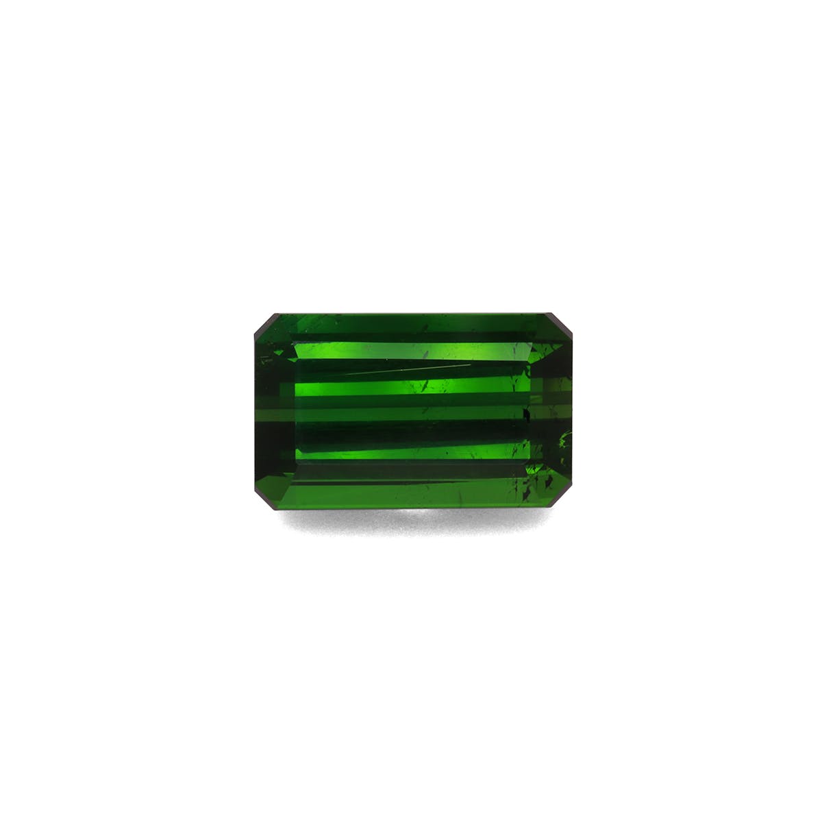 Green Tourmaline Rectangular Emerald Cut Moss Green