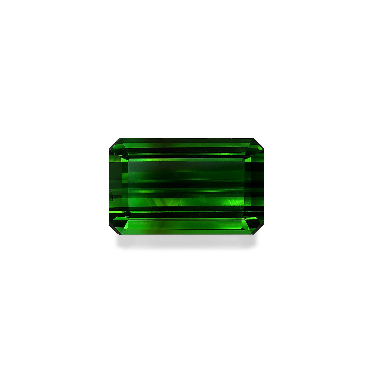 Green Tourmaline Rectangular Emerald Cut Moss Green