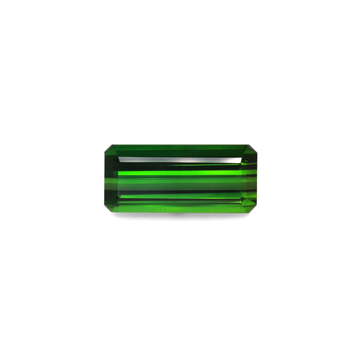 Green Tourmaline Rectangular Emerald Cut Moss Green