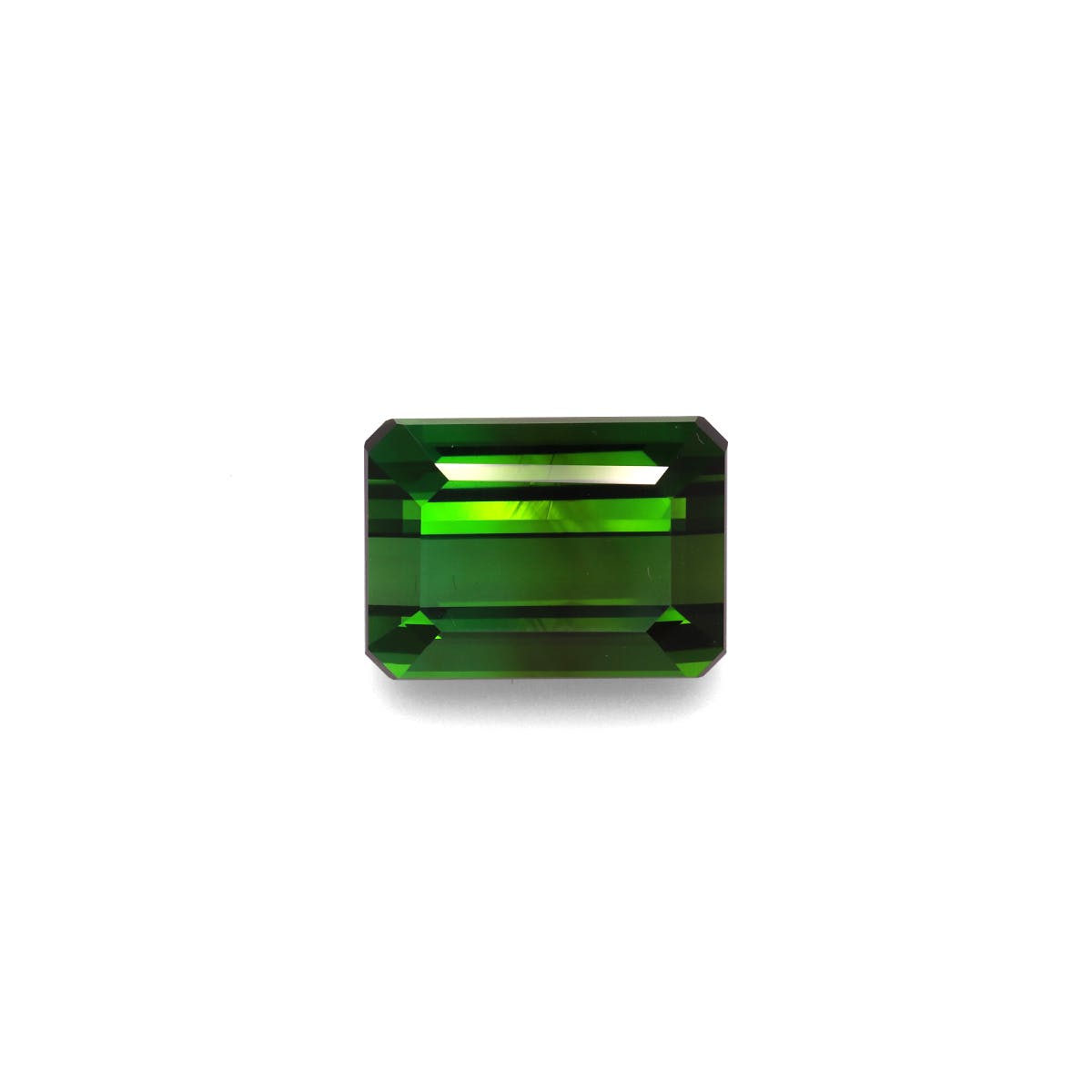 Green Tourmaline Rectangular Emerald Cut Moss Green