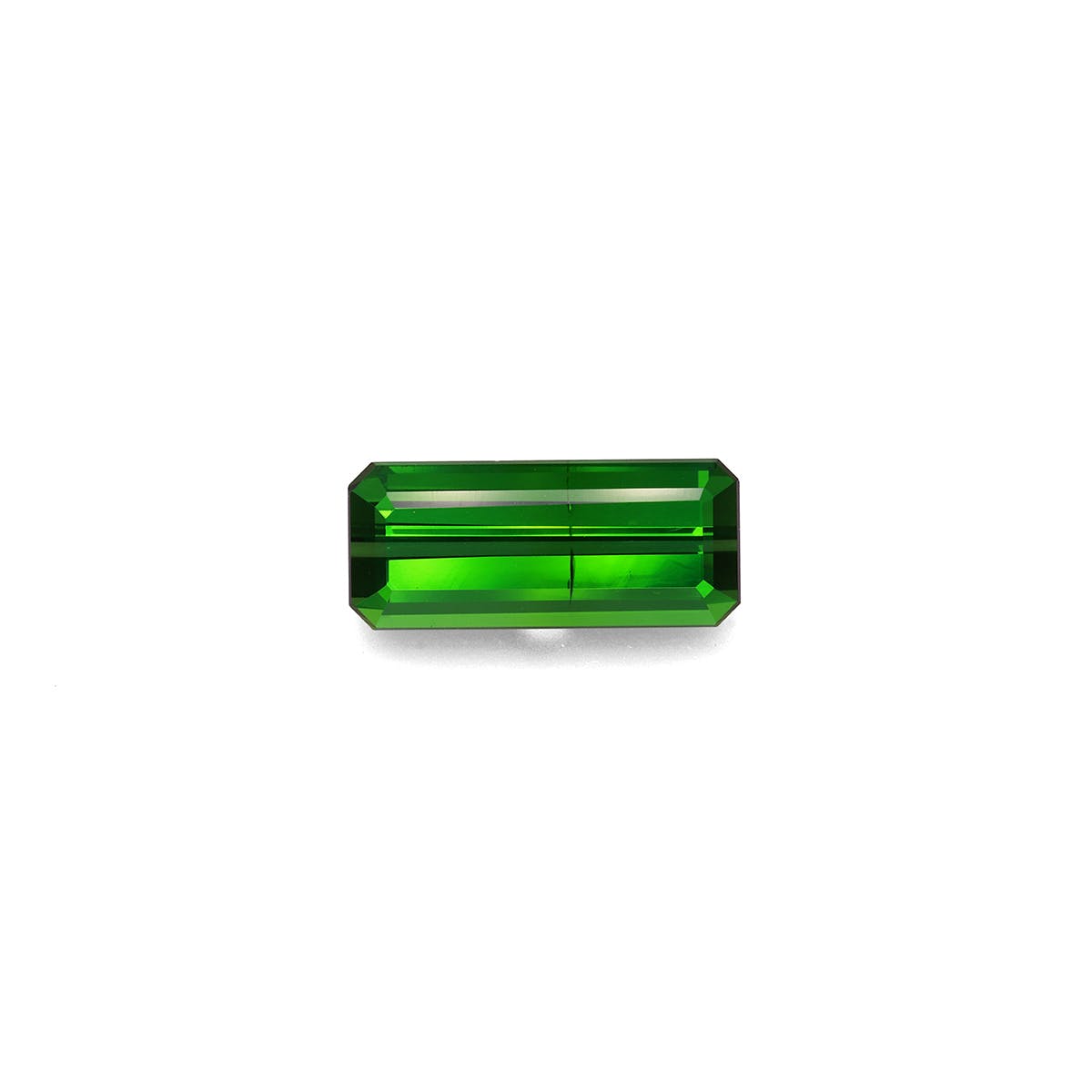 Green Tourmaline Rectangular Emerald Cut Green