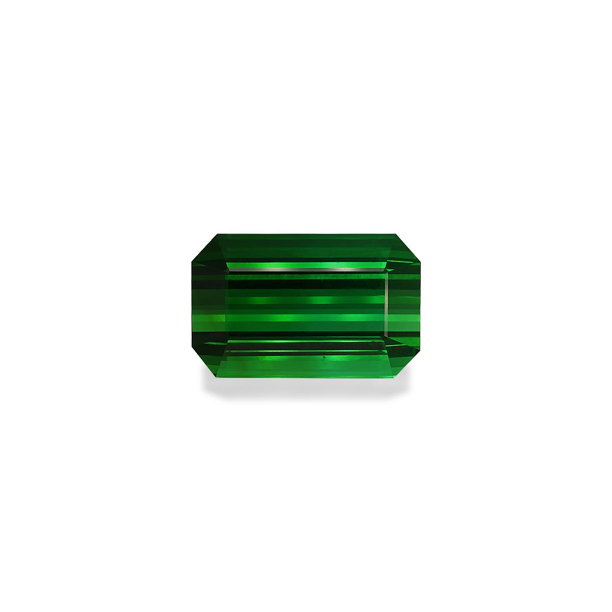 Green Tourmaline Rectangular Emerald Cut Green