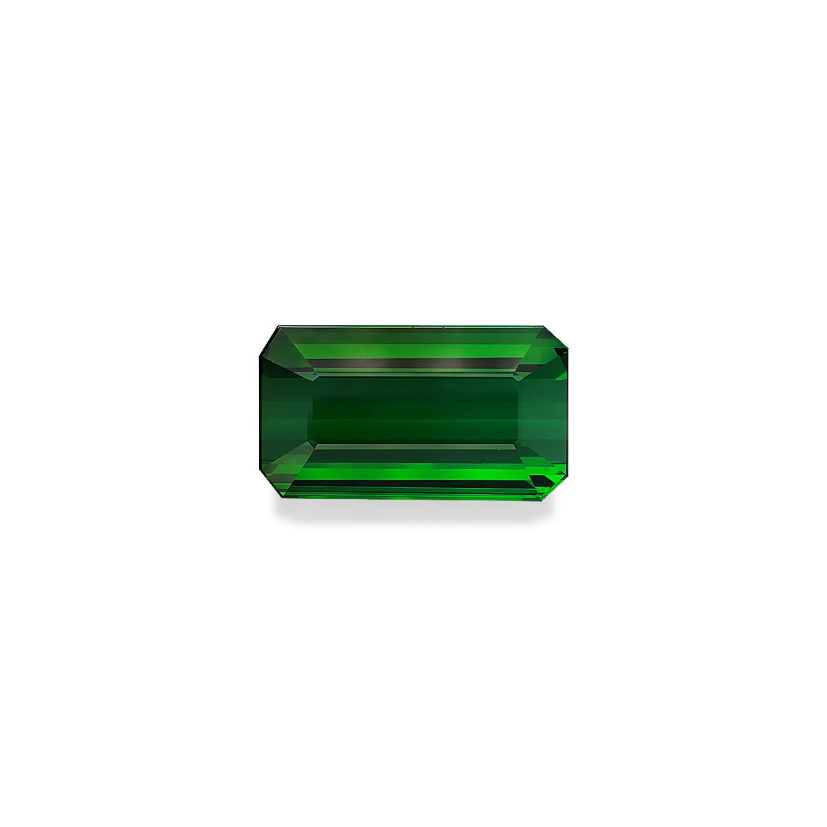 Green Tourmaline Rectangular Emerald Cut Green