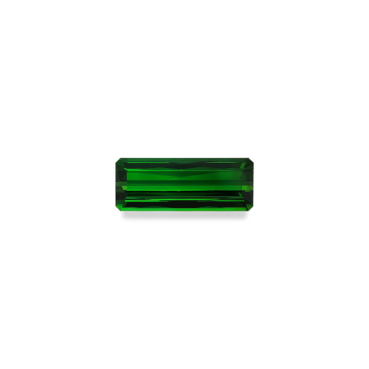 Green Tourmaline Rectangular Scissor Cut Basil Green