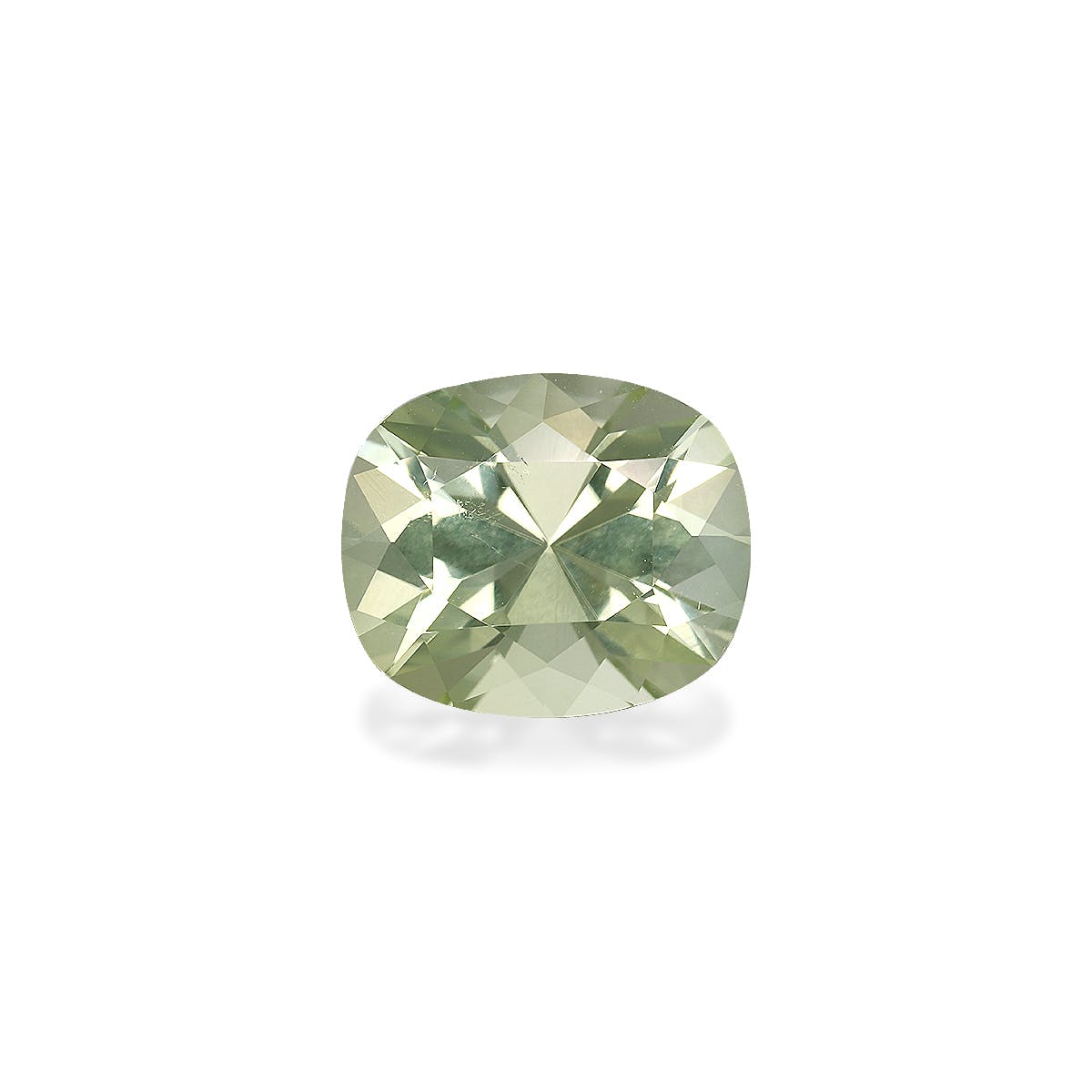 Green Tourmaline Cushion Brilliant Diamond Cut Mist Green