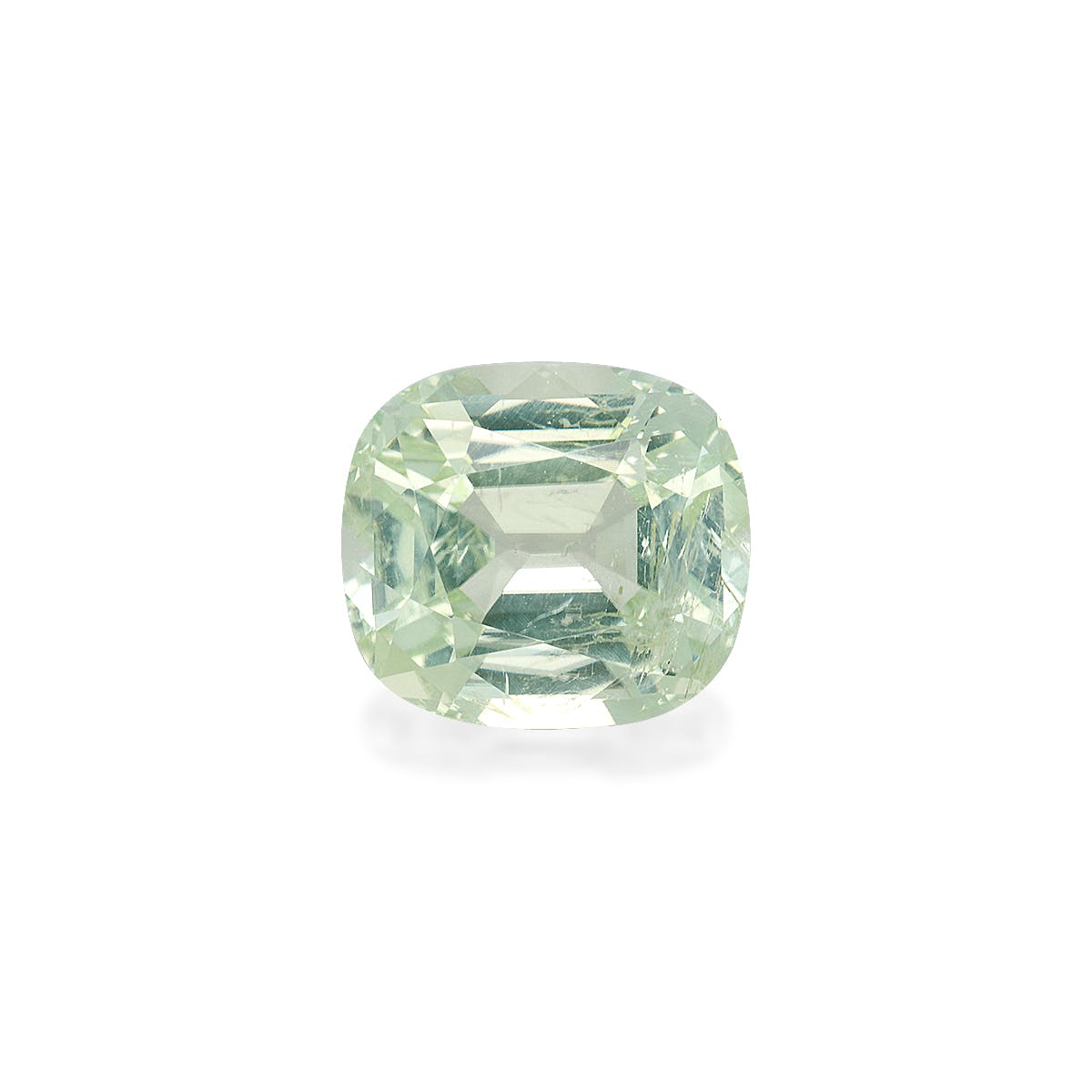 Green Tourmaline Cushion Fine Step Cut Mist Green