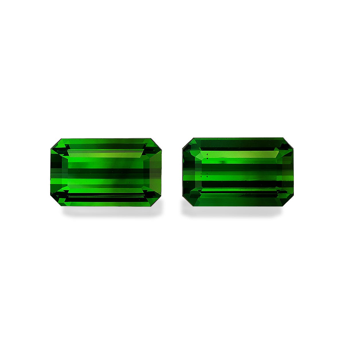 Green Tourmaline Rectangular Emerald Cut Basil Green