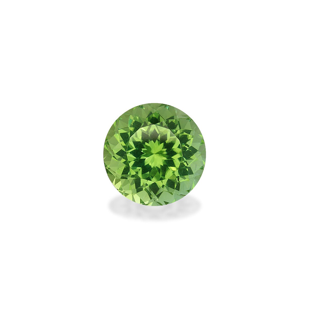 Green Tourmaline Round Modified Brilliant Cut Green