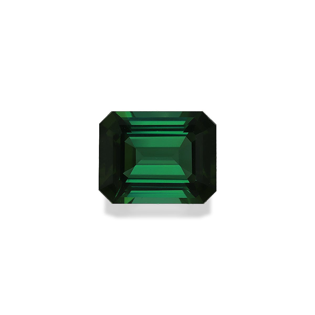 Green Tourmaline Rectangular Emerald Cut Basil Green