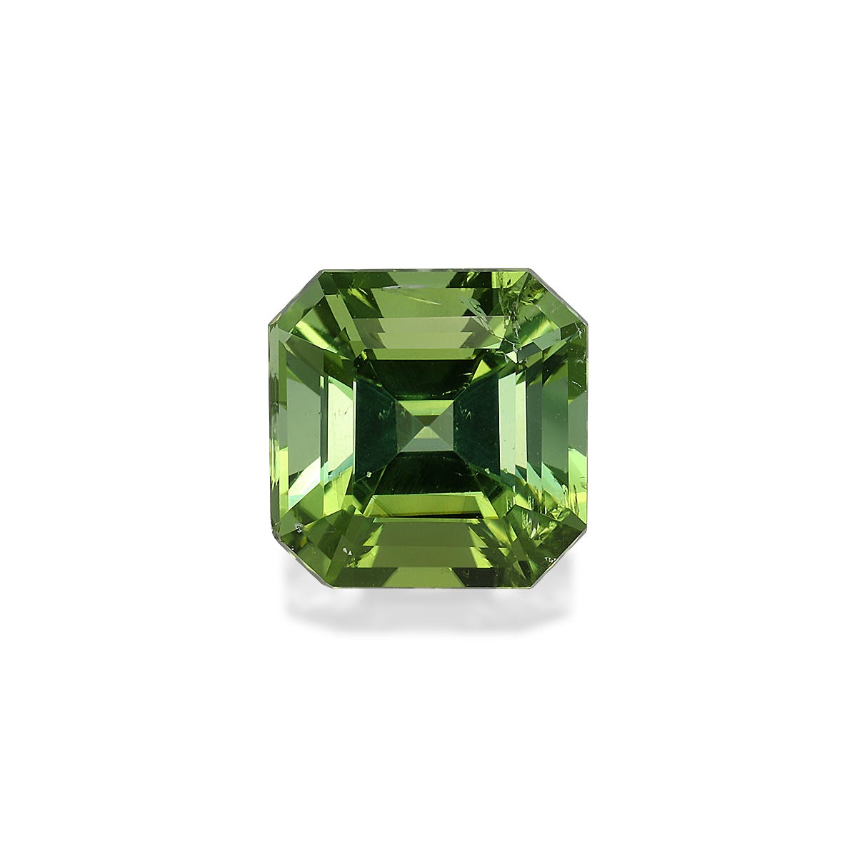 Green Tourmaline Square Asscher Cut Green